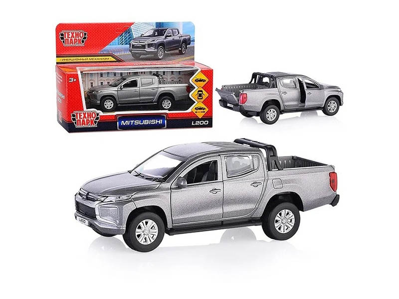 Машина металл. Mitsubishi L200 Pickup 13 см, дв., багаж. Технопарк