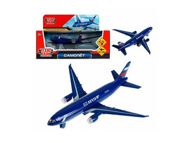 Модель металл. Самолет Почта 18.5 см, свет, звук, инерц., кор. Технопарк