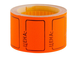 Ценник 35*25мм «OfficeSpace» 200шт ОРАНЖЕВЫЙ доставка оптом в Донецк