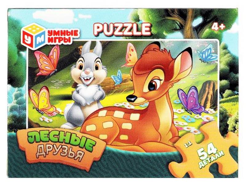 Донецк игрушка оптом Пазлы 54 элемента. Лесные друзья 4990