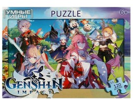 Пазлы 120 элементов. Genshin Impact доставка оптом в Донецк