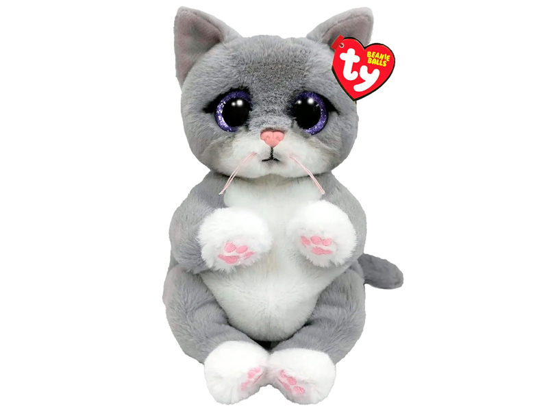 Серый котенок Morgan 15 см TY Beanie Bellies