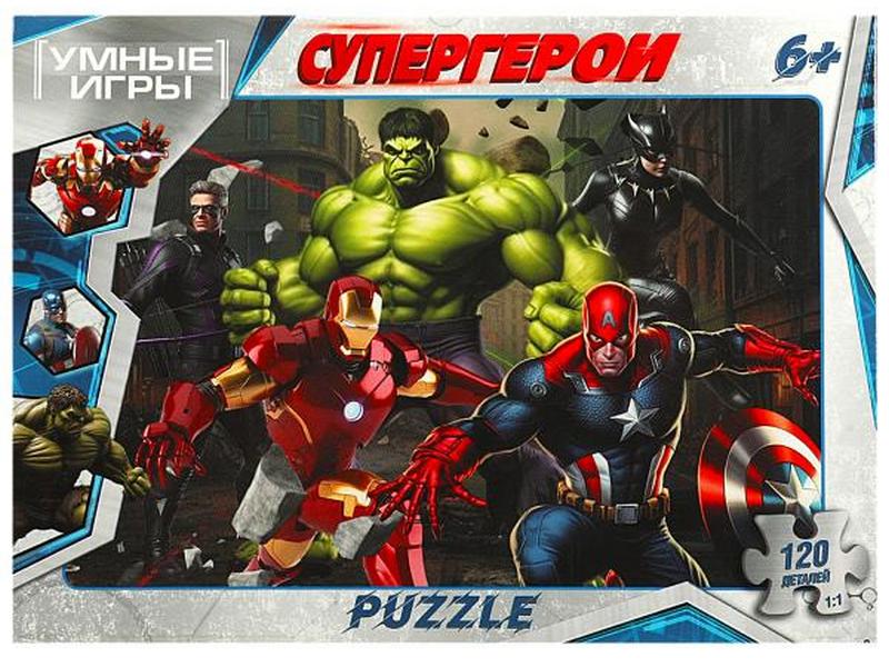 Донецк игрушка оптом Пазлы 120 элементов. Супергерои 0351