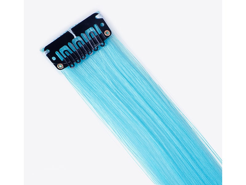 Прядь для волос Голубой, флуоресцентн., 50*3,2 см