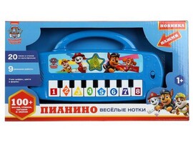 Пианино на бат. «Щенячий патруль. Веселые нотки» (свет, 100 песен, стихов, загадок, звуков) 31*17*3 см в кор. HT1050-R5 доставка оптом в Донецк