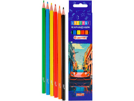 Карандаши цветные 6цв. «АВТО» КЦ-4694 доставка оптом в Донецк