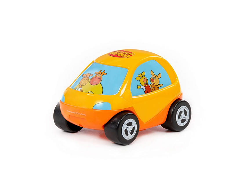 Автомобиль "Семейный" "Оранжевая корова" 13 см (в сеточке)