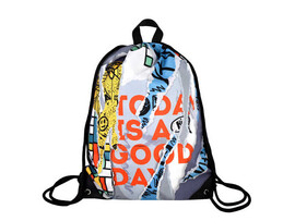 Сумка-мешок «НАСТЕННАЯ ЖИВОПИСЬ» 36*48 см (полиэстер) доставка оптом в Донецк