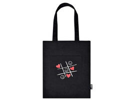 Сумка-шоппер «СМАЙЛИКИ-СЕРДЕЧКИ» 35*45 см (хлопок, полиэстер, внешний, внутр. карман) доставка оптом в Донецк