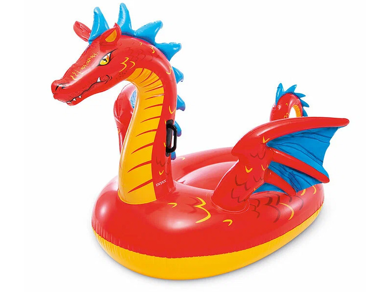 Надувной плотик "Дракон" с ручками 198x173 см 57577NP