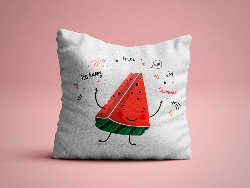 Донецк игрушка оптом Подушка-игрушка Арбузик VAP-060