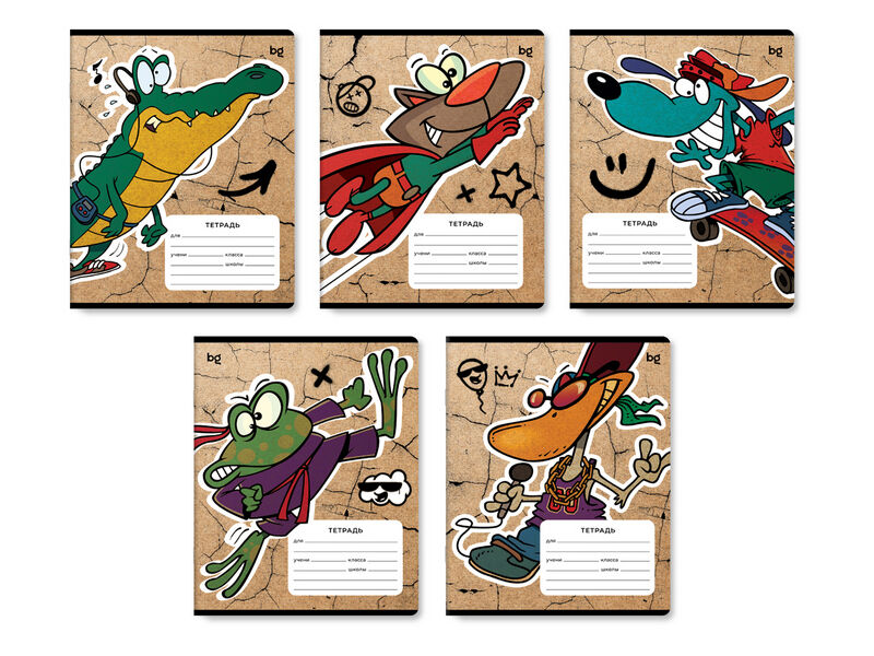Донецк игрушка оптом Тетрадь 12л ЛИНИЯ «BG. Крутой парень»