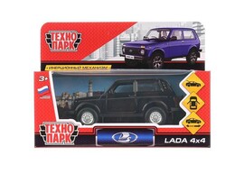 Технопарк. Машина «LADA 4x4» металл. инерц. 12 см (открыв. двери, багажник) черный доставка оптом в Донецк