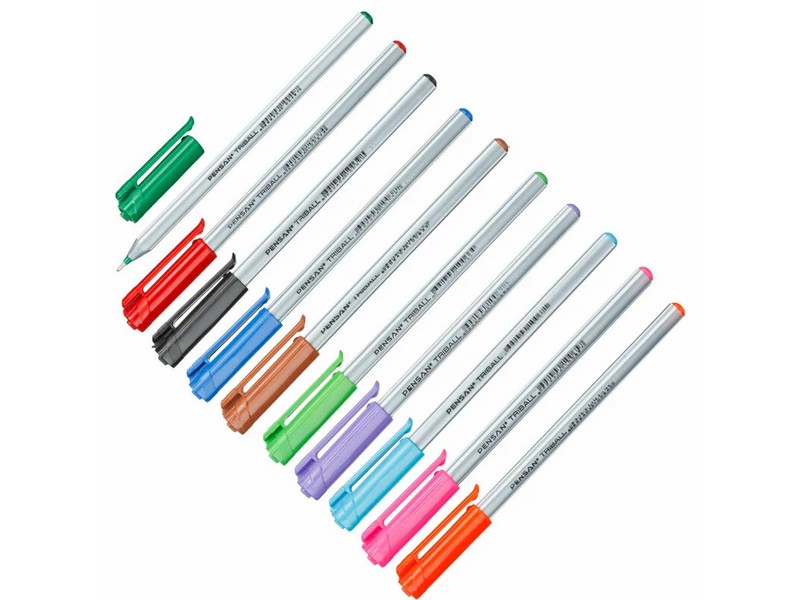 Донецк игрушка оптом Набор ручек шариковых "MY-TECH" 0,7 мм 10 цветов