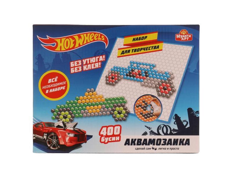 Донецк игрушка оптом Аквамозаика 10*10 см «Хот Вилс» 400 бусин