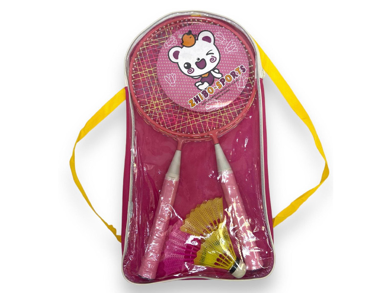 Набор для бадминтона "Китти": ракетки 45 см, 2 волана, шар, в сумке. 2567-3