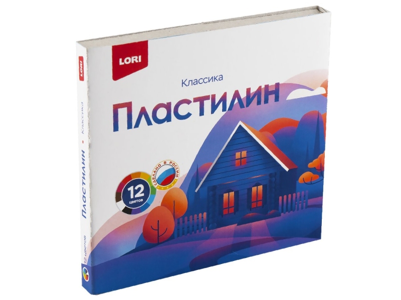 Пластилин Классика 12 цв, 20 гр, пенал