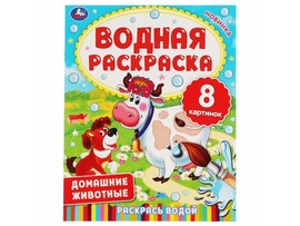Водная раскраска. Домашние животные, 200х250 мм