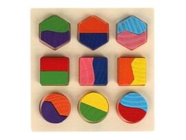 Вкладыш дерево «Геометрия» 15*15 см в пленке W0191 доставка оптом в Донецк