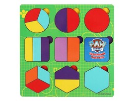 Вкладыш дерево «Геометрия. Щенячий Патруль» 17*17 см в пленке PAWPET-17 доставка оптом в Донецк