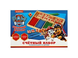 Счетный материал дерево «Щенячий Патруль» 23*15*2 см в кор. PAWPET-01 доставка оптом в Донецк