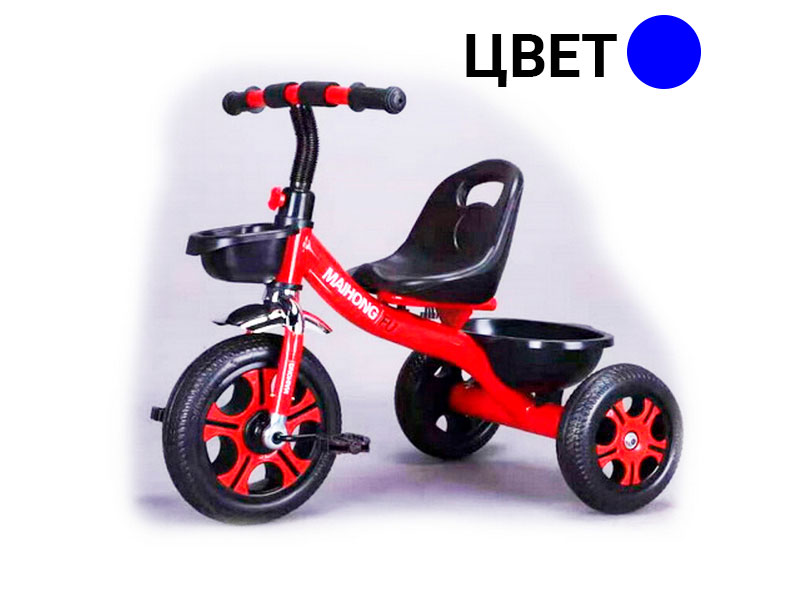 Донецк игрушка оптом Велосипед трехколесный (колеса ПВХ) СИНИЙ 305