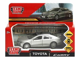 Машина металл. Toyota Camry 12 см, дв., багаж., инерц., серебр. Технопарк