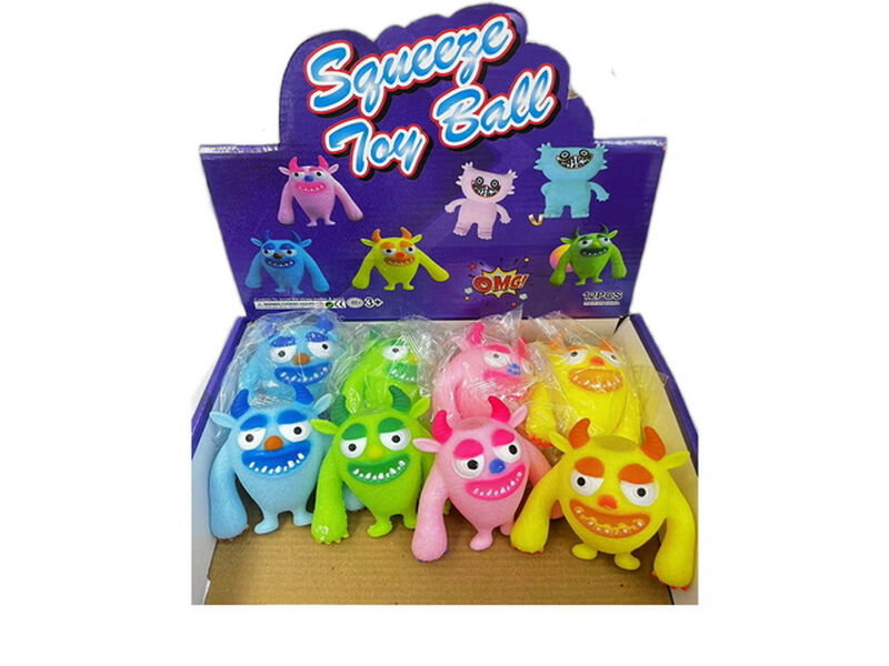 Донецк игрушка оптом Мялка «Монстрик» 9 см (12шт/уп) JY-57