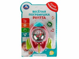 Погремушка "Ракета" 18 см, блистер. 2006M054-R