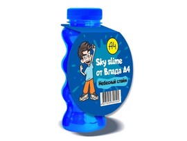 Слаймы Влада Бумаги А4 "Небесный" 16 см Intellectico. Арт. 1328