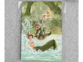 Открытка А6+ "Лови удачу за хвост" Ar66 доставка оптом в Донецк