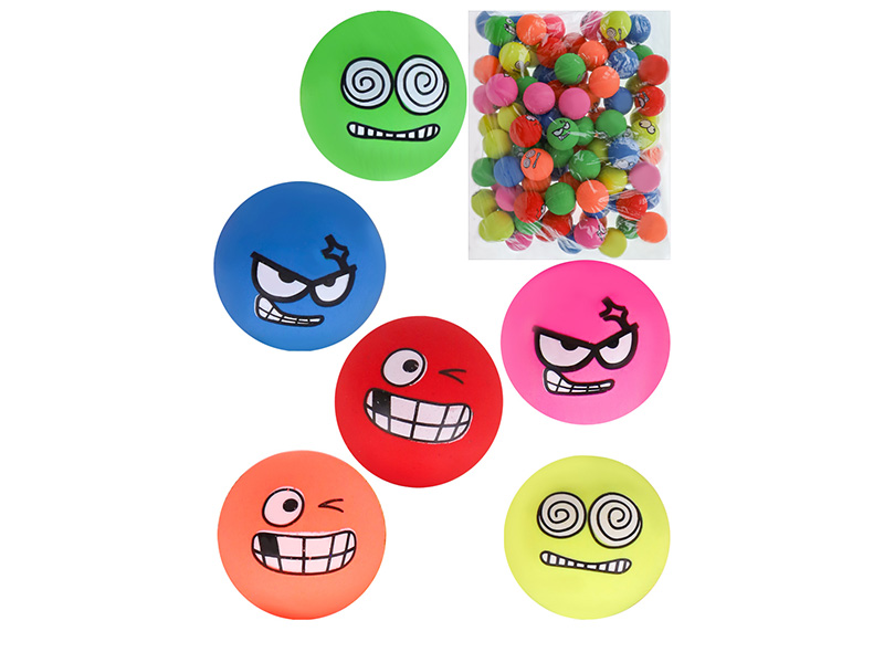 Мяч-прыгун "Эмоджи" 3,2 см, в пак. Арт. TQ118-34 (кратно 100)
