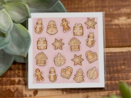 Карточка "Новогодние пряники" K59 доставка оптом в Донецк