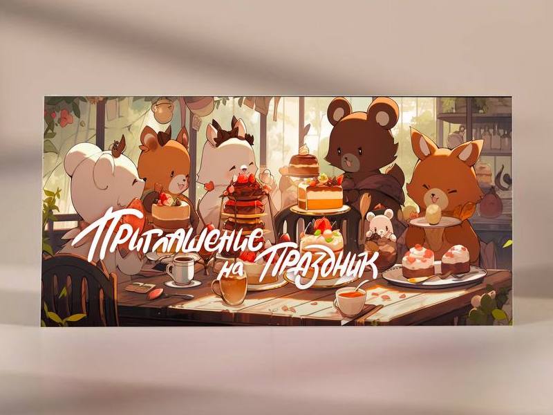 Донецк игрушка оптом Пригласительные "Приглашение на праздник" PR15