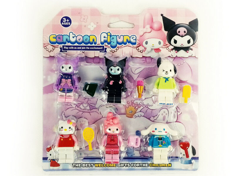 Донецк игрушка оптом Фигурки «Куроми» 6 шт 17*17 см на планшете 22657