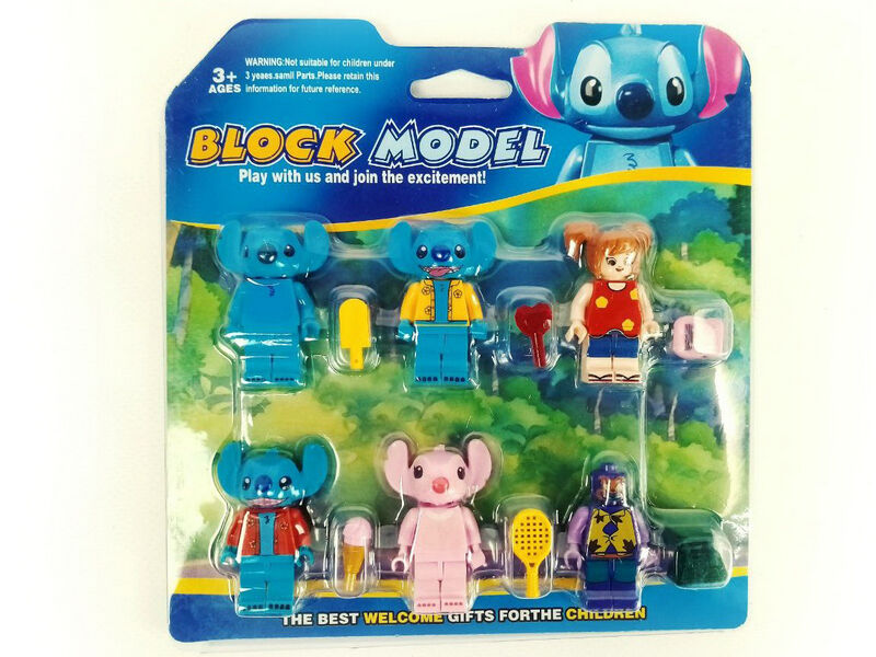 Донецк игрушка оптом Фигурки «Стич» 6 шт 17*18 см на планшете 22655