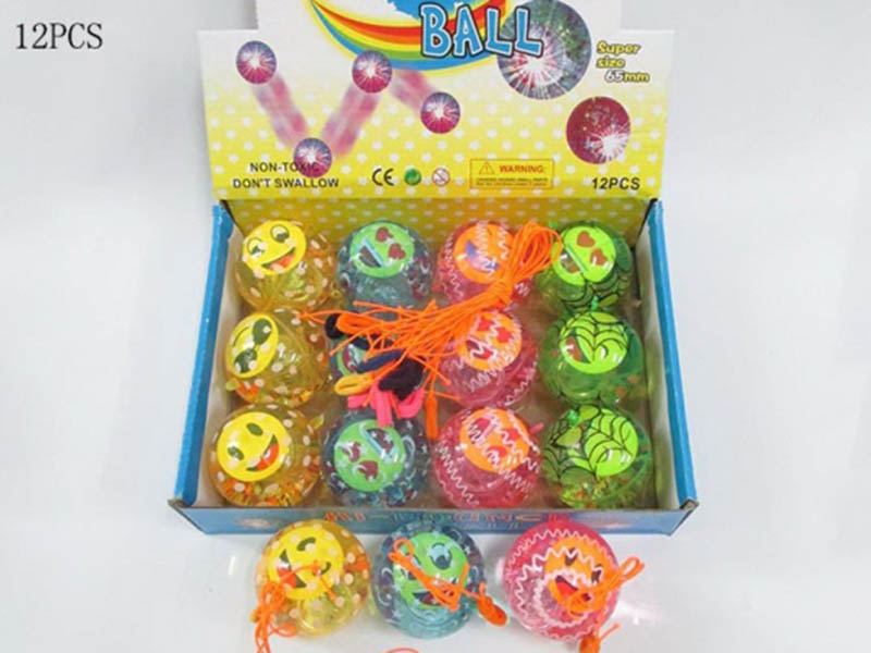 Мяч прыгун "Смайл" световой, в асс-те. P758-H24280