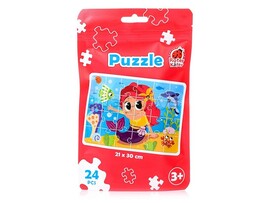 Пазлы-макси "Русалочка" 24 эл. в пак. доставка оптом в Донецк