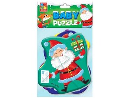 Пазлы мягкие "Дед Мороз и друзья" 13 эл. в пак. доставка оптом в Донецк