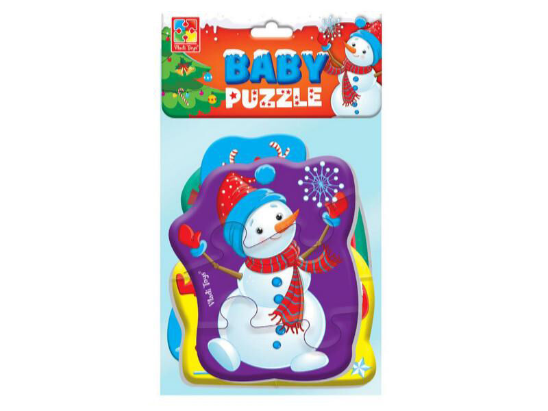 Донецк игрушка оптом Пазлы мягкие "Новогодние приключения" 13 эл. в пак.