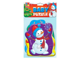 Пазлы мягкие "Новогодние приключения" 13 эл. в пак. доставка оптом в Донецк