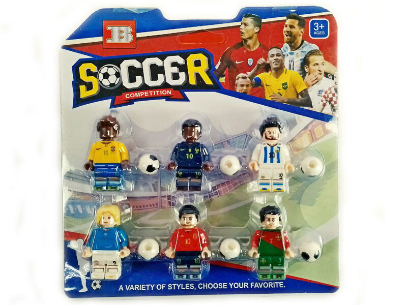 Донецк игрушка оптом Фигурки «Soccer» 6 шт 17*18 см на планшете 33405