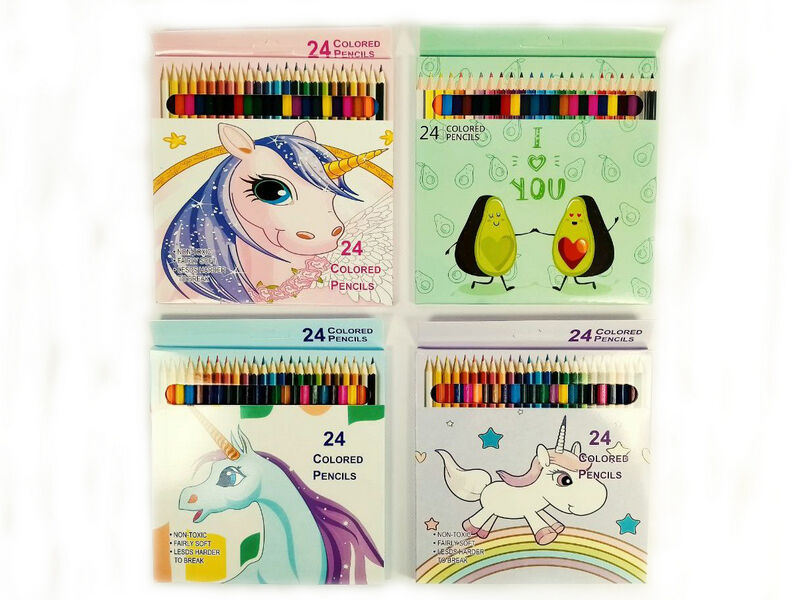 Донецк игрушка оптом Набор цветных карандашей 24 цвета