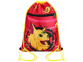 Мешок для обуви 1 отделение с карманом «ТРЁХГЛАЗЫЙ КОТ» доставка оптом в Донецк