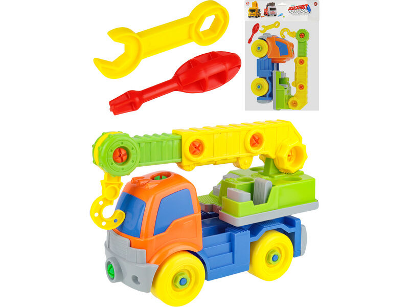 Донецк игрушка оптом Игрушка-конструктор «Автокран» 26 см в пак. 1932695