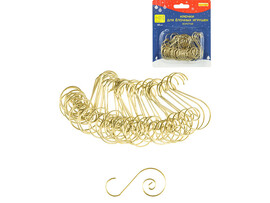 Крючки ЗОЛОТИСТЫЕ из стальной проволоки 5*2,5см (40шт/уп) НУ-6177 доставка оптом в Донецк