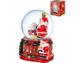 Водяной шар со снегом "Дед Мороз со снеговичком" (свет, звук) СВФ-9093 доставка оптом в Донецк