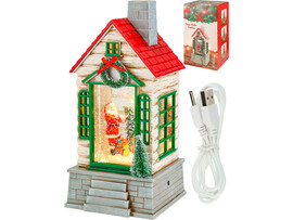 Светильник на бат. "Милый домик" (свет, звук, заряд от USB) 12,6*12*25 см в кор. СВП-0019 доставка оптом в Донецк