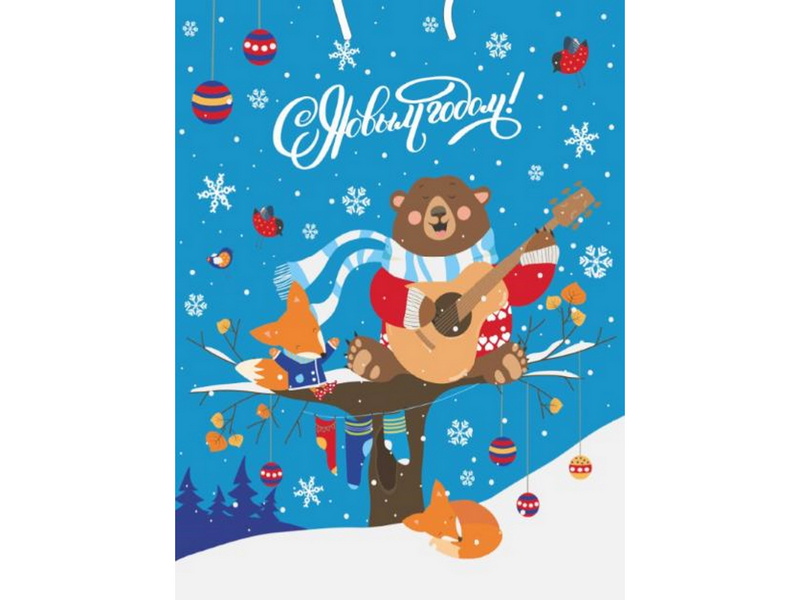 Донецк игрушка оптом Пакет подарочный «ЛЕСНЫЕ ЖИТЕЛИ» 11,5*14,5*6 см (глян. лам.) ПКП-6628