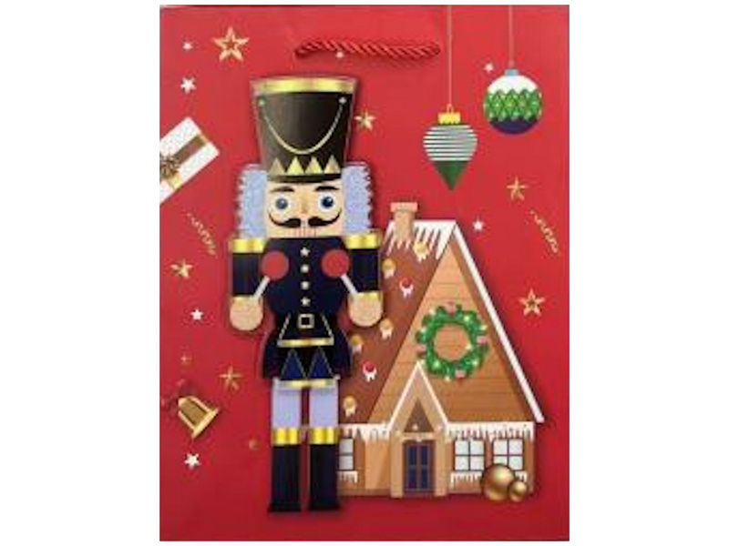 Донецк игрушка оптом Пакет подарочный «СОЛДАТИК И ДОМИК» 18*23*10 см (мат. лам, глиттер) ПКП-9202